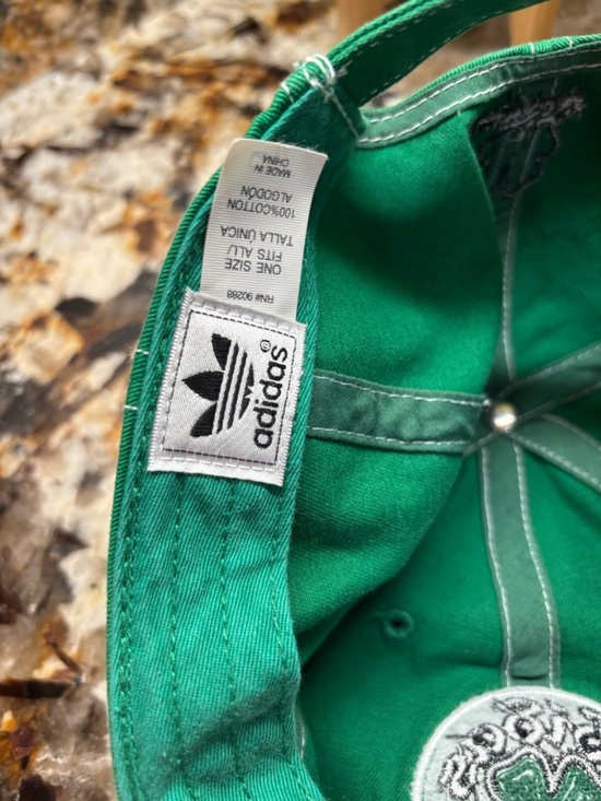 ? adidas Green Trefoil Embroidered Baseball Cap main image 5